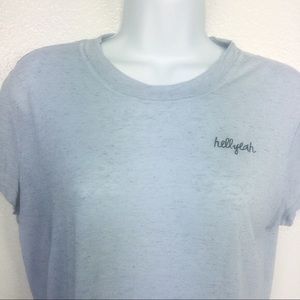 hell yeah blue shirt